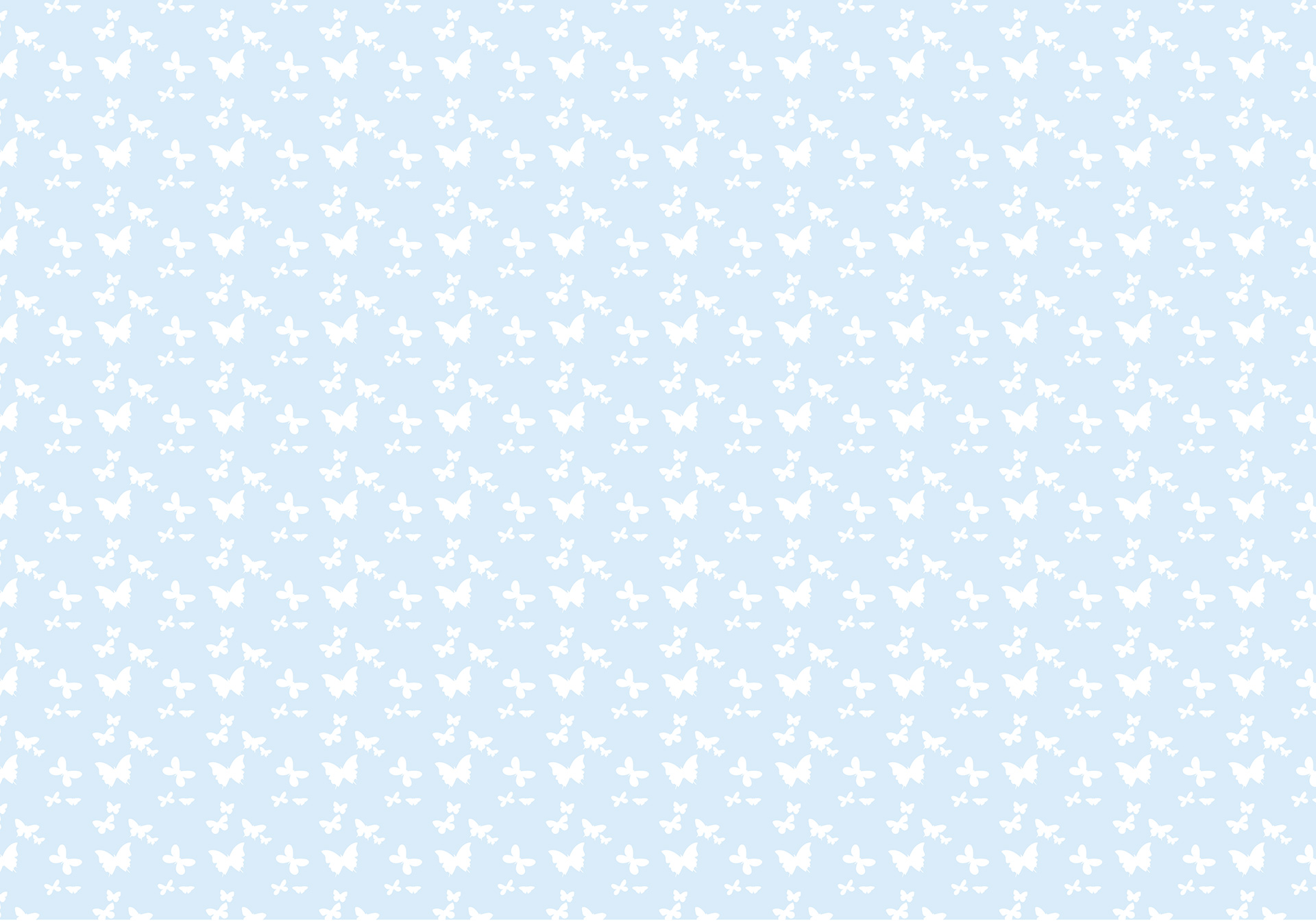 Papillons mignons bleu